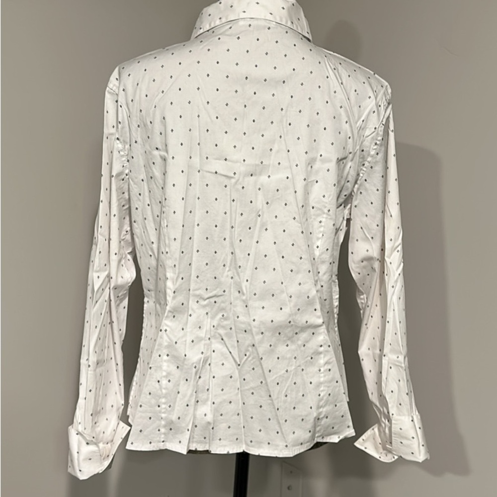 Calvin Klein White Patterned Button Down Wide Cuf… - image 3